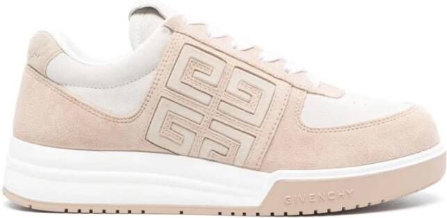Givenchy Sneakers met 4G Motief en Leer Beige Dames