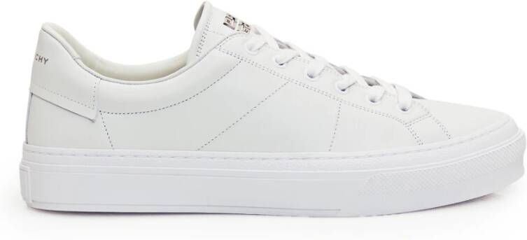 Givenchy Witte Leren City Sport Sneakers White Heren