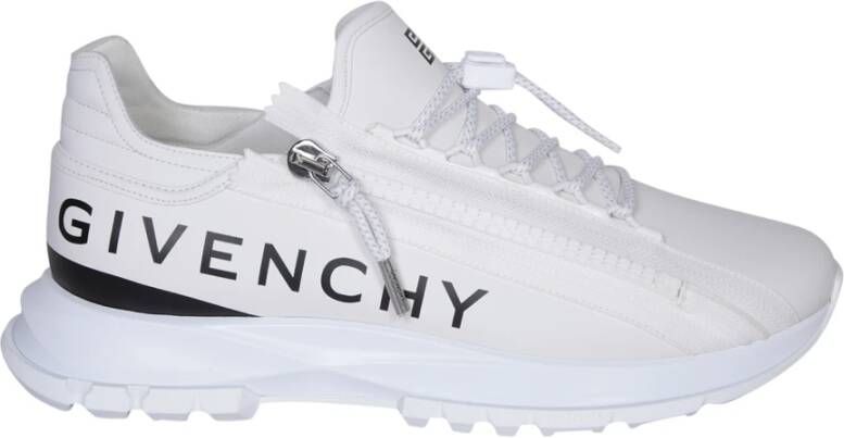 Givenchy Witte Sneakers met 4G Rits en Bicolored Details White Heren