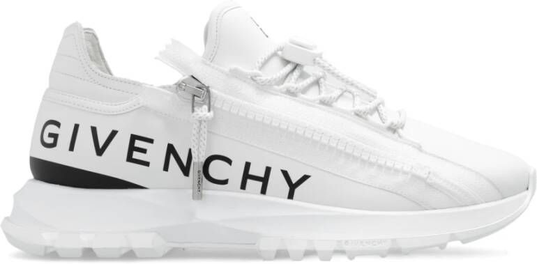 Givenchy Witte Sneakers met 4G Rits en Bicolored Details White Heren