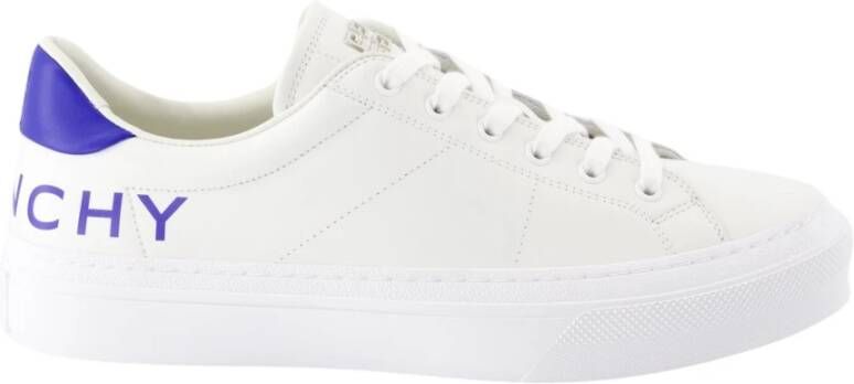 Givenchy Witte leren sneakers met 4G-logo White Heren