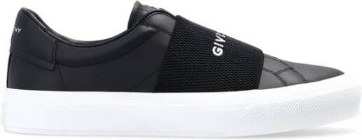 Givenchy Zwarte Slip-On Sneakers met Brede Elastische Band Black Heren