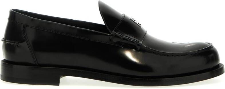 Givenchy Zwarte Loafer Schoenen met Metalen Logo Black Heren