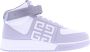 Givenchy Grijze Calf Leren G4 High Top Sneakers Grijs Heren - Thumbnail 1