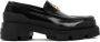 Givenchy Zwarte Leren Loafers met Gouden Logo Plaque Black Dames - Thumbnail 1
