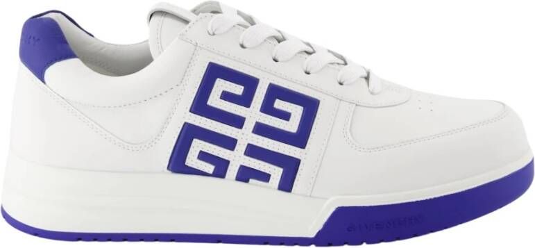Givenchy Veterschoenen Ronde Neus Sneakers Embleem 4G White Heren