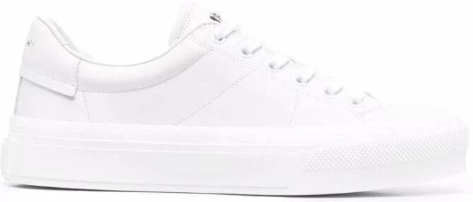 Givenchy Witte Lage Leren Sneakers White Dames