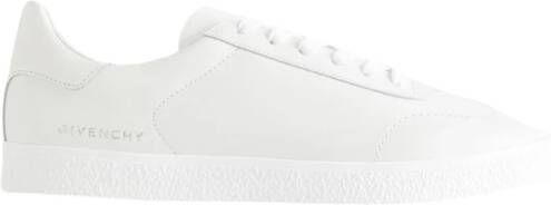 Givenchy Witte Leren Lage Sneakers White Dames