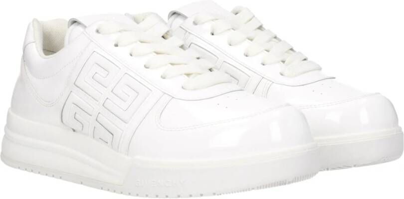 Givenchy Witte Leren Lage Tops Sneakers