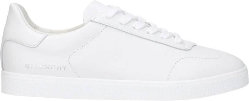 Givenchy Witte Leren Lage Tops Sneakers