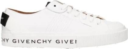 Givenchy Witte Leren Logo Sneakers