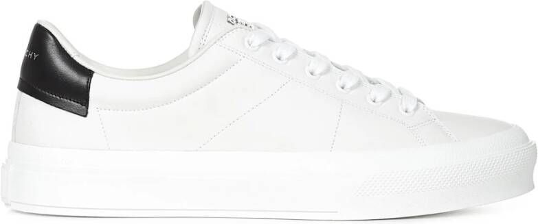Givenchy Witte Leren Sneakers voor Heren White Heren