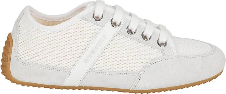 Givenchy Witte Mesh en Suède Sneakers