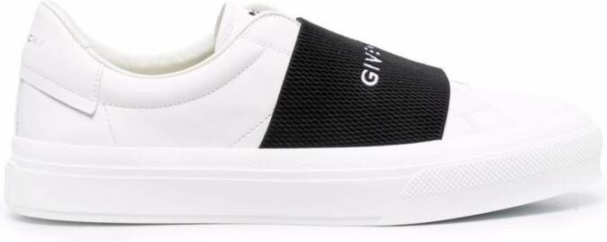 Givenchy Witte Sneakers Elastische Band Casual Stijl White Heren