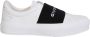 Givenchy Leren Sneakers Zwart Wit Logo Rubber White Dames - Thumbnail 1