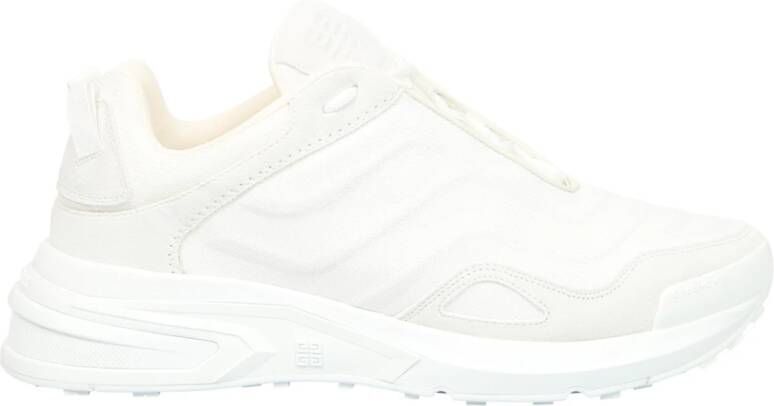 Givenchy Witte Sneakers Ronde Neus Vetersluiting