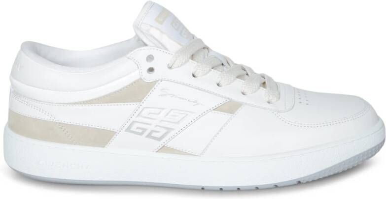 Givenchy Suède Sneakers met Geborduurd Logo White Heren