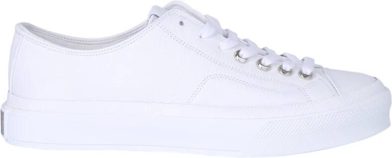 Givenchy Sneakers City Sneakers Grained Leather in wit