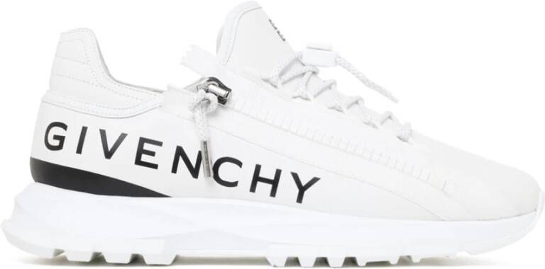 Givenchy Witte Sneakers met 4G Rits en Bicolored Details White Heren
