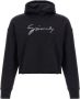 Givenchy Zwarte Hoodie Sweatshirt Voorzak Lange Mouwen Geribbelde Boorden - Thumbnail 1