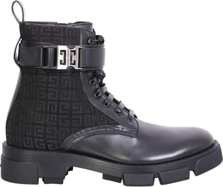 Givenchy Zwarte Leren Enkellaarzen