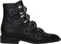 Givenchy Zwarte Leren Enkellaarzen met Studs - Thumbnail 1