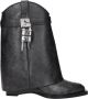 Givenchy Zwarte Leren Enkellaarzen Vintage Stijl - Thumbnail 3