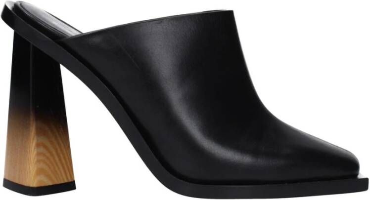 Givenchy Zwarte Leren Hoge Hak Sandalen