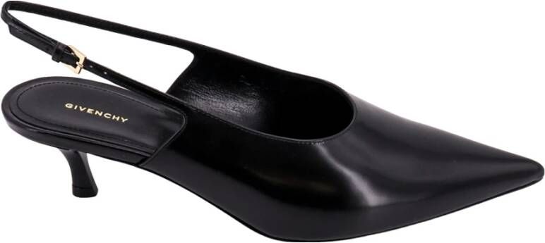 Givenchy Zwarte Leren Pumps met Verstelbare Enkelband Zwart Dames