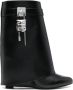 Givenchy Zwarte Leren Sleehaklaarzen - Thumbnail 1