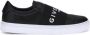 Givenchy Zwarte Leren Sneakers met Stretchband - Thumbnail 1