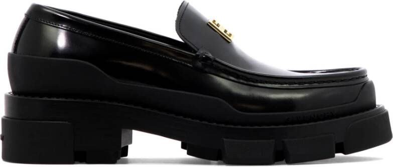 Givenchy Loafers & ballerina schoenen Terra loafer in brushed leather in zwart