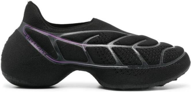 Givenchy Zwarte Mesh Lage Sneakers
