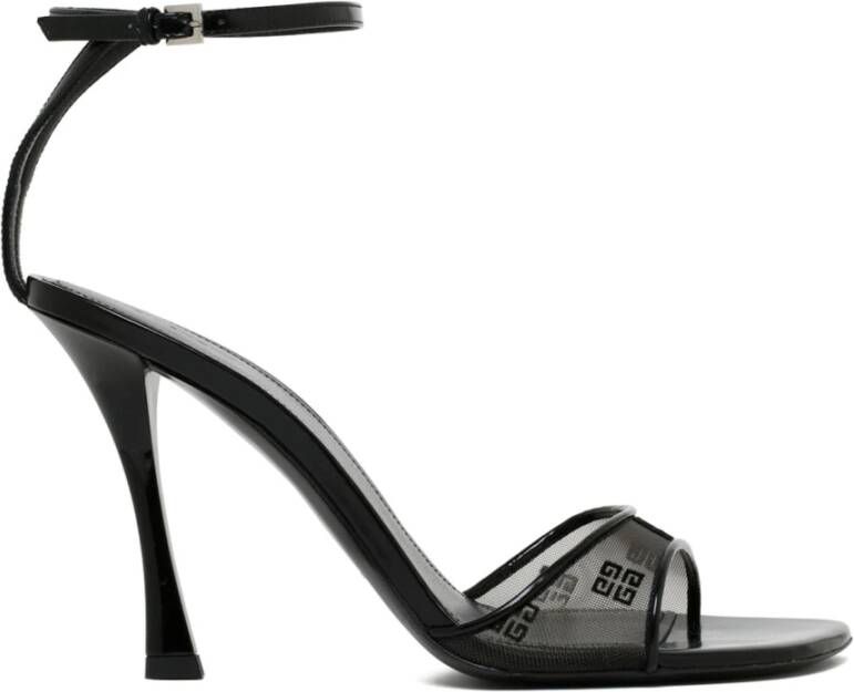 Givenchy Zwarte Sandalen met 4G Motief
