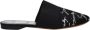 Givenchy Zwarte Satijnen Slipper met Voordetail - Thumbnail 1