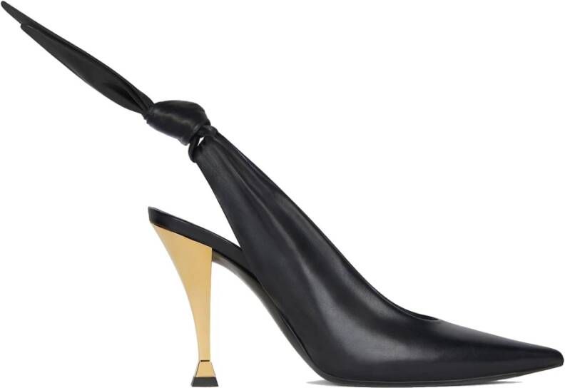 Givenchy Zwarte Slingback Pumps Elegante Strikdetail