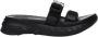 Givenchy Zwarte Stoffen Logo Slippers Clips Sluiting - Thumbnail 1