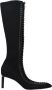 Givenchy Zwarte Stoffen Puntige Neus Ritslaarzen - Thumbnail 1