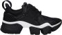 Givenchy Zwarte stoffen sneakers met logo - Thumbnail 1