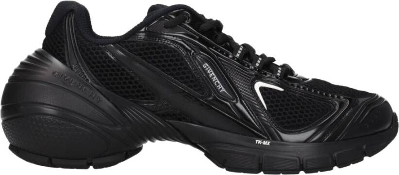Givenchy Zwarte Sneakers met Vetersluiting en 4G-Detail Zwart Heren