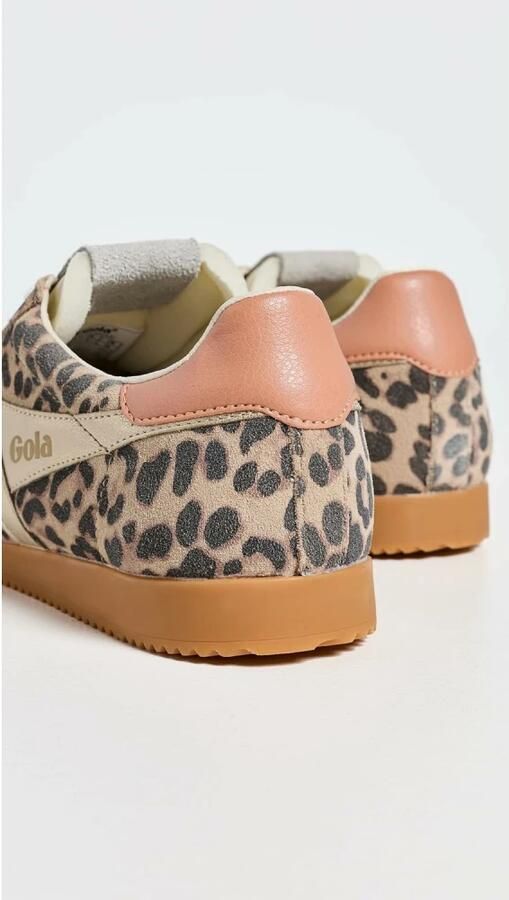 Gola Elan Safari Damessneaker Leopard-Licht-Karamel-Goud-Groen-Mist - Foto 5