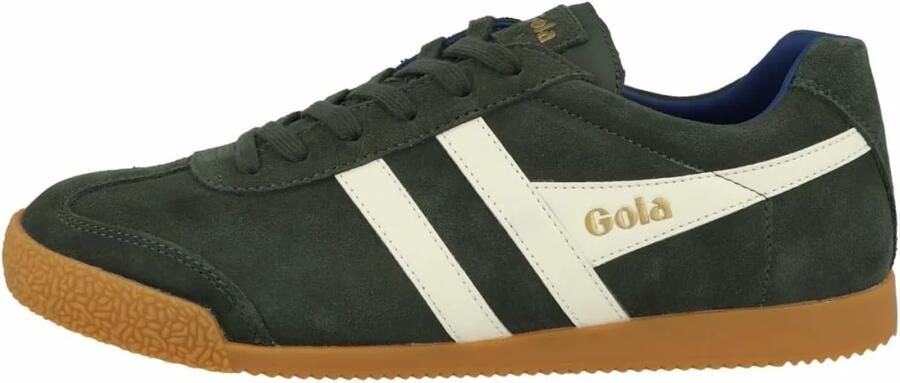 Gola Harrier Herensneaker Donker-Khaki-Off-White-Marine-Blauw - Foto 2