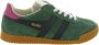 Gola Elan suède sneakers zwart wit roze - Thumbnail 2