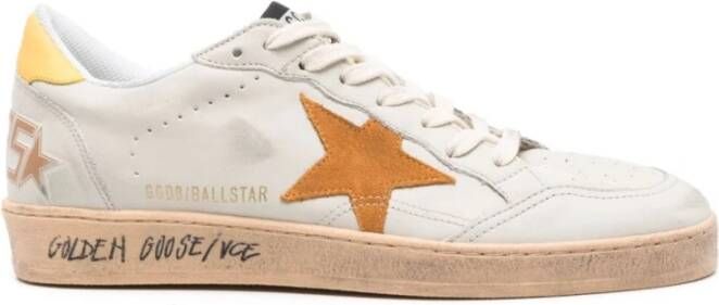Golden Goose Leren Star Signature Sneakers White Heren