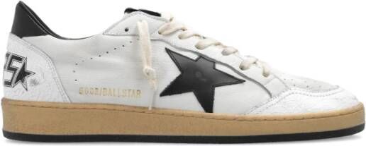 Golden Goose Leren sneakers met gekraakte neus en spoor White Heren