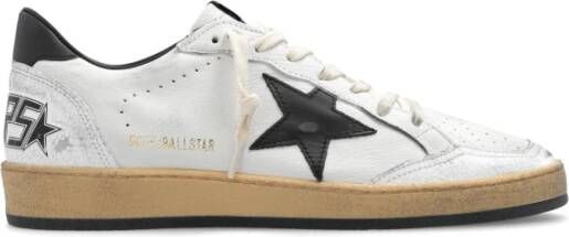 Golden Goose Witte Leren Sneakers met Vintage Afwerking White Dames