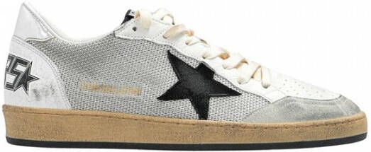 Golden Goose Grijze Sneakers met Net Bovenwerk en Gelamineerde Hak Gray Heren