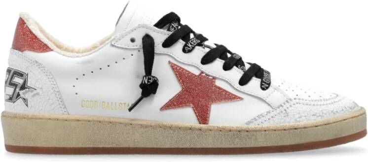 Golden Goose Dames Ballstar Sneaker Wit Roze Multicolor Dames