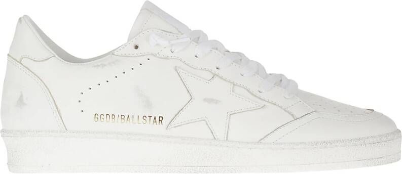 Golden Goose Ball Star sneakers van gebruikt-effect leer White Heren