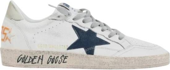 Golden Goose Ball Star Sneakers Wit Blauw Oranje